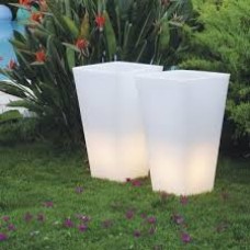 Vaso Illuminato - Vaso Y-POT 44x44 h.90 ARGIL GREY - Slide