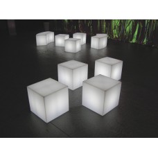 Lampada da Terra - Lampada CUBO 45x45 Tav. BIANCO base I1 - Slide