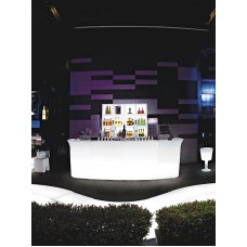 Bancone da Bar illuminato - JUMBO BAR Lumin. cm.90x80 h.110 LIGHT WHITE - Slide