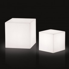 Lampada da Tavolo - CUBO 20x20 BIANCO-RGB LED 1.5 WATT - Slide