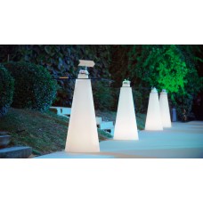 Tavoli illuminati - PEAK Table Lighted 80x80 Quadr. h.50 LIGHT WHITE - Slide