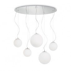 LAMPADA A SOSPENSIONE 5 LUCI - Ideallux - MAPA_BIANCO_SP5