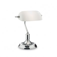 LAMPADA DA TAVOLO 1 LUCE - Ideallux - LAWYER_TL1_CROMO