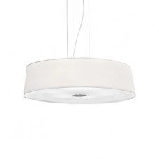 LAMPADA A SOSPENSIONE 6 LUCI - Ideallux - HILTON_SP6_ROUND_BIANCO