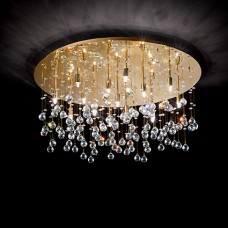 LAMPADA DA SOFFITTO 15 LUCI - Ideallux - MOONLIGHT_PL15_ORO