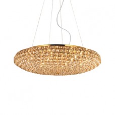 LAMPADA A SOSPENSIONE 12 LUCI - Ideallux - KING_SP12_ORO