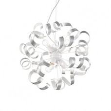 LAMPADA A SOSPENSIONE 6 LUCI - Ideallux - VORTEX_SP6_ARGENTO