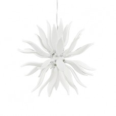 LAMPADA A SOSPENSIONE 12 LUCI - Ideallux - LEAVES_SP12_BIANCO