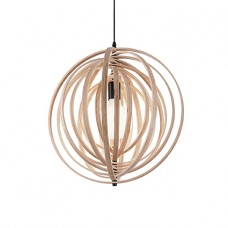 LAMPADA A SOSPENSIONE 1 LUCE - Ideallux - DISCO_SP1_LEGNO