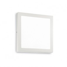LAMPADA DA PARETE 1 LUCE - Ideallux - UNIVERSAL_24W_SQUARE_BIANCO
