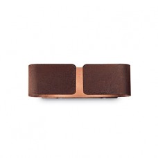 LAMPADA DA PARETE 2 LUCI - Ideallux - CLIP_AP2_SMALL_CORTEN