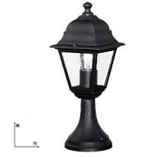 LUME ROMA NERO 1XE27 IP44 14,6X39CM - Intec - LANT-PALETTO