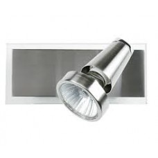 SPOT LED MIAMI ORIENTABILE NIKEL CON VETRO 1XGU10 3W 250LM 3000K 17X12X7CM - Intec - SPOT-MIAMI 01