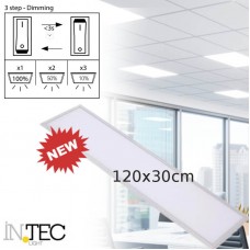 PANNELLO LED BIANCO 40W 3600LM 4000K DIMMERABILE 119,5X29,5CM - Intec - LED-PANEL-30X120-DIM