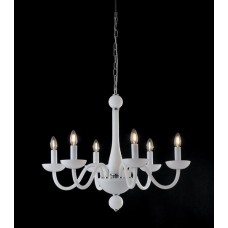 LAMPADARIO ALFIERE BIANCO 8XE14 74X58CM - Fan Europe - I-ALFIERE/8 BCO