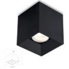 PLAFONIERA TOWN NERA 1XGU10 8X8X10CM - Intec - I-TOWN-Q NER