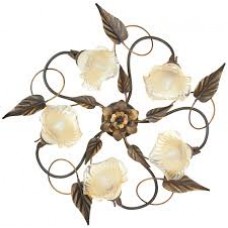 PLAFONIERA AUTUNNO MARRONE 5XE14 68X20CM - Fan Europe - I-AUTUNNO/PL5