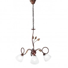 LAMPADARIO POESIA MARRONE 3XE14 70CM - Fan Europe - I-POESIA/3