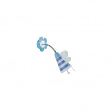 APPLIQUE FATINA BLU 1XE14 12X35CM - Fan Europe - K-FATINA/AP BLU