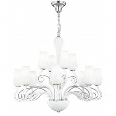 LAMPADARIO ANGEL BIANCO 12XE14 80X70CM - Fan Europe - I-ANGEL/12