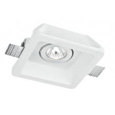 INCASSO MORGANA ORIENTABILE BIANCO 1XGU10 15,5X15,5X6CM - Intec - INC-MORGANA-Q1