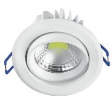 INCASSO LED KRONE ORIENTABILE BIANCO 5W 380LM 5500K 9X5CM - Intec - INC-KRONE-5F BCO