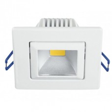 INCASSO LED POUND ORIENTABILE BIANCO 5W 320LM 3200K 9X9X5CM - Intec - INC-POUND-5C BCO