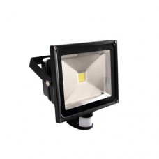 PROIETTORE LED ELIOS SILVER 30W 2400LM 4000K IP44 CON SENSORE 26,3X16,7X6,3CM - Intec - LED-ELIOS-S/30W