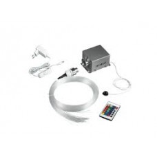 KIT 100 FILI LED FIBRA OTTICA 16W RGBW CON TELECOMANDO E DRIVER INCLUSO 0,1X200CM - Intec - FIBRAOTTICA-LED-RGB