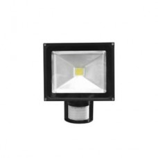 PROIETTORE LED ELIOS SILVER 10W 800LM 4000K IP44 CON SENSORE 19,8X11,7X5,9CM - Intec - LED-ELIOS-S/10W