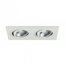 INCASSO LED GEMINI ORIENTABILE BIANCO 2X5W 630LM 4000K 17,5X9,3X5,7CM - Intec - INC-GEMINI-PL6 BCO