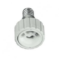 ADATTATORE PER PORTALAMPADE DA E14 A GU10 - Intec - ADATTATORE-E14-GU10
