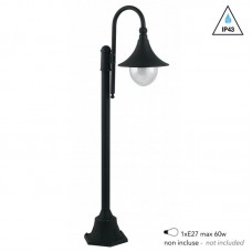 PALETTO PAVIA NERO 1XE27 IP44 130X51CM - Intec - LANT-PAVIA-P1