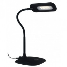 LAMPADA DA LETTURA LED DARWIN NERA 4,8W 450LM 4000K DIMMERABILE 16X16X53,5CM - Fan Europe - LEDT-DARWIN-BLACK