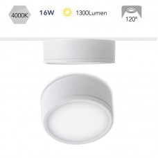 PLAFONIERA LED KLIO BIANCA 16W 1300LM 4000K 11,4X4,9CM - Intec - LED-KLIO-R11