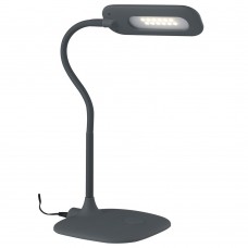 LAMPADA DA LETTURA LED DARWIN GRIGIA 4,8W 450LM 4000K DIMMERABILE 16X16X53,5CM - Fan Europe - LEDT-DARWIN-GREY