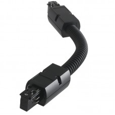 CONNESSIONE FLESSIBILE NERA PER BINARIO 37,8X4,2X3,4CM - Intec - LED-TRACK-FLEX NERO