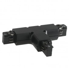 CONNESSIONE A T DESTRA (L2) NERA PER BINARIO 18X11X3,4CM - Intec - LED-TRACK-T NERO