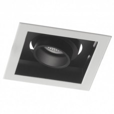 INCASSO LED APOLLO ORIENTABILE BIANCO/NERO 10W 800LM 4000K 12X12X7,7CM - Intec - INC-APOLLO-1X10M