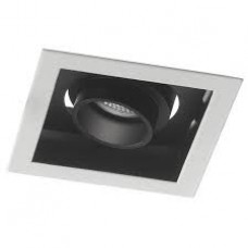 INCASSO LED APOLLO ORIENTABILE BIANCO/NERO 20W 1600LM 3000K 15X15X9,4CM - Intec - INC-APOLLO-1X20C