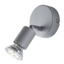 SPOT LED COOPER ORIENTABILE SILVER 1XGU10 3W 250LM 4000K 14X8CM - Intec - SPOT-COOPER-1