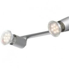 SPOT LED COOPER ORIENTABILE SILVER 4XGU10 3W 1000LM 4000K 75X15CM - Intec - SPOT-COOPER-4