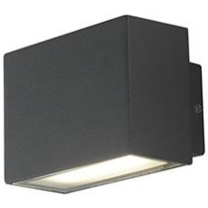 APPLIQUE LED AGERA NERO 2X8W 550LM 4000K IP54 18X7X6,5CM - Intec - LED-W-AGERA-180