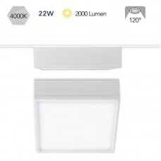 PLAFONIERA LED KLIO BIANCA 22W 2000LM 4000K 16,7X16,7X5CM - Intec - LED-KLIO-Q17