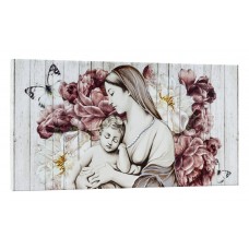 Pintdecor Noi Creiamo - Quadro MATERNITA CON FIORI VINTAGE - P4734